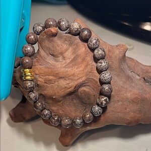 8mm Brown snowflake obsidian